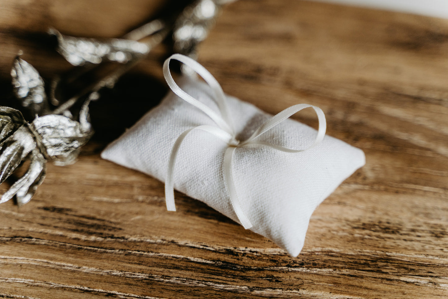 Ringkissen für Ringkästchen - Creme