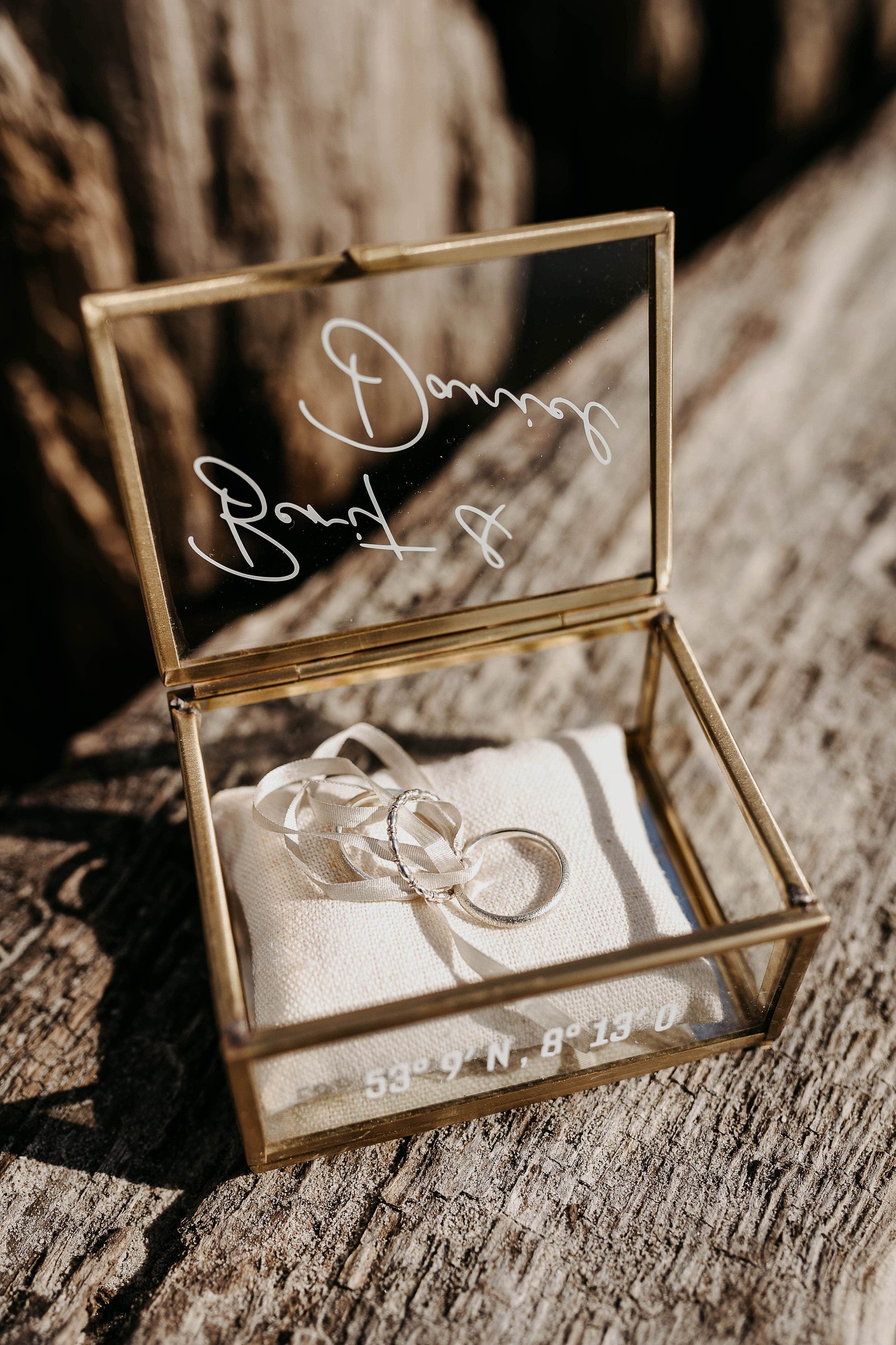 Ringkissen für Ringkästchen | zur Hochzeit personalisiert in verschiedenen Farben | Ringbox Kissen