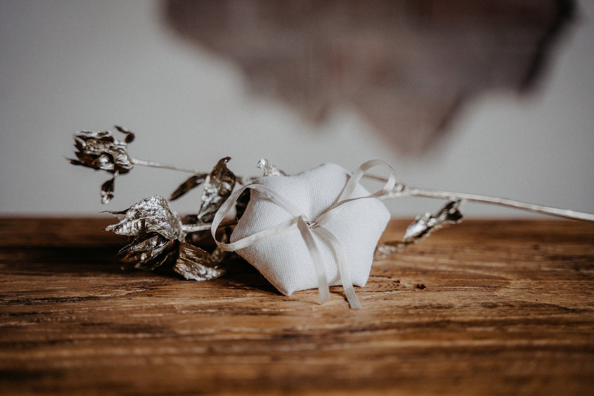 Ringkissen Sechseckig für Ringkästchen | zur Hochzeit personalisiert in verschiedenen Farben | Ringbox Kissen