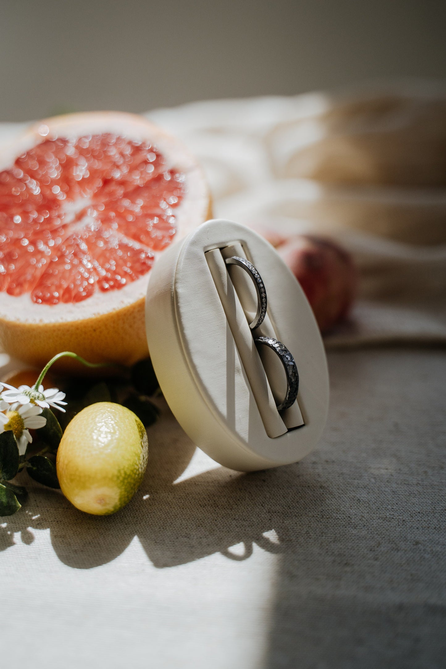 Ringkästchen Silber | Ringbox aus Glas Eckig optional mit Ringhalter| zur Hochzeit personalisiert