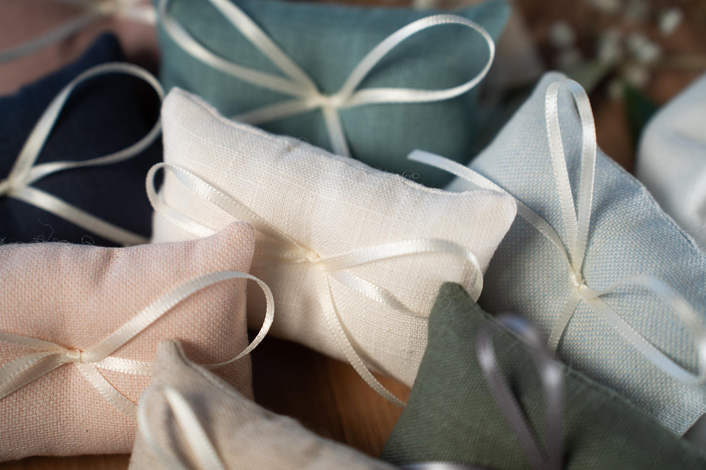 Ringkissen für Ringkästchen Creme | zur Hochzeit personalisiert | Ringbox Kissen